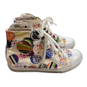Coach Women's Cardinal High Top Sneakers Size 7 SKU 1161